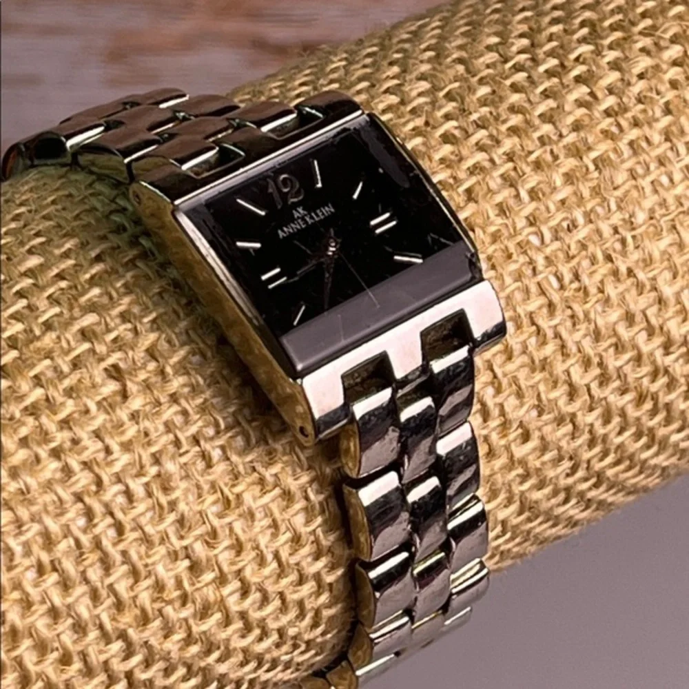 Anne Klein Stainless Steel Square Face Watch- Not Tested